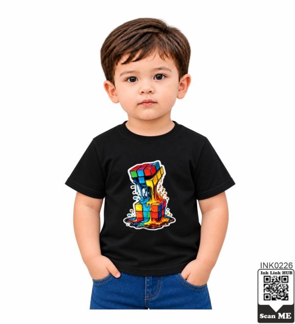 Melting Rubik's Kids T-Shirt
