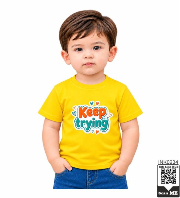 Keep Trying Kids T-Shirt