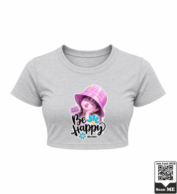 Be Happy Crop Top