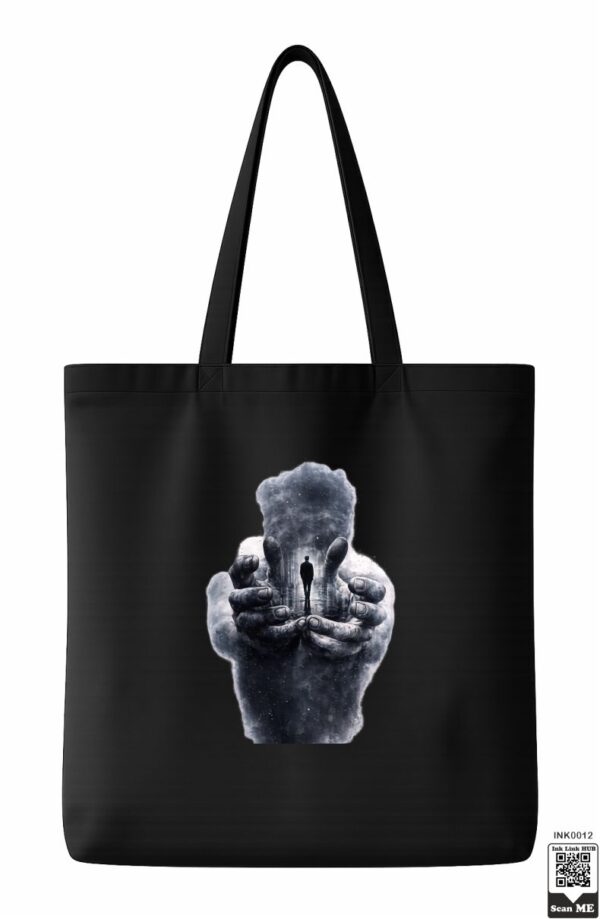 Light Blue Cosmic Hands Tote Bag