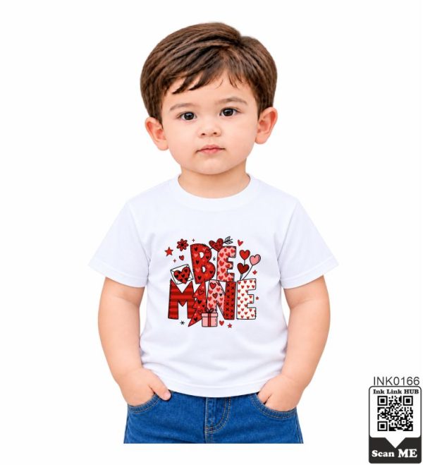Be Mine Hearts Kids T-Shirt