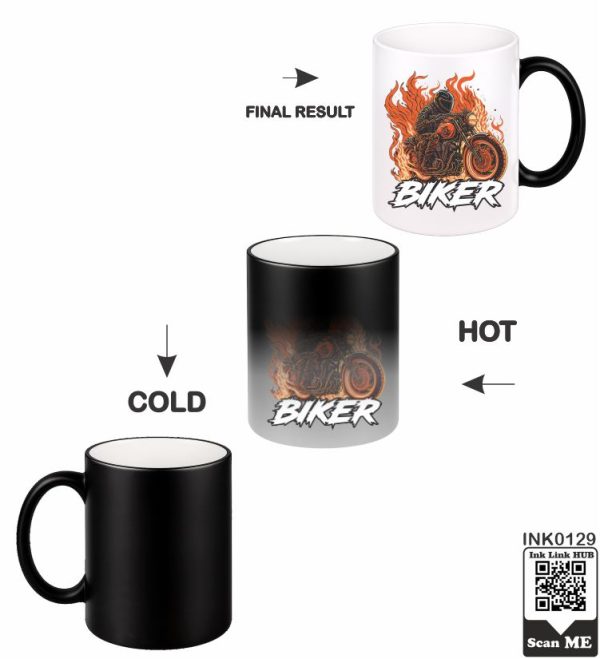 Flaming Biker Magic Mug