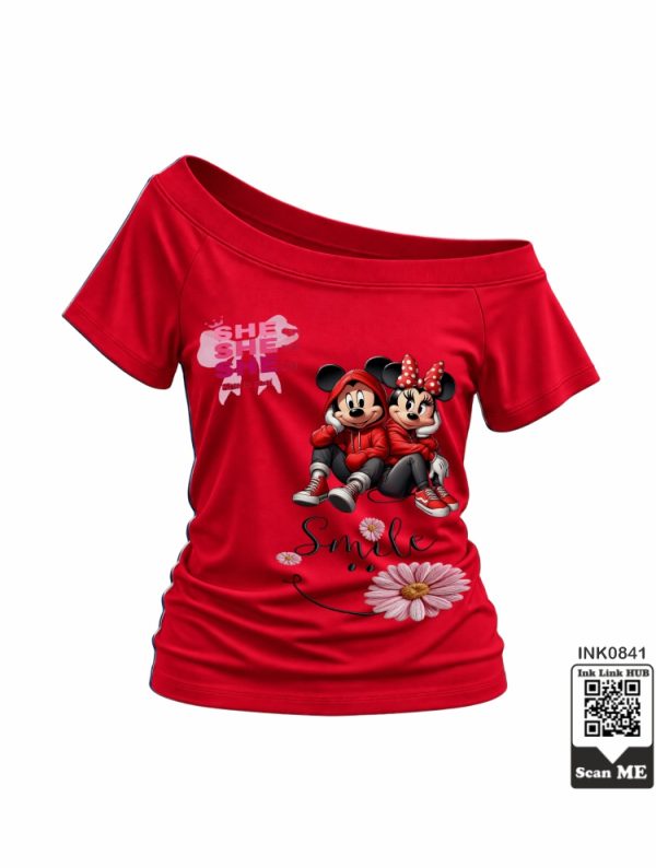 Cartoon Duo Graphic Top