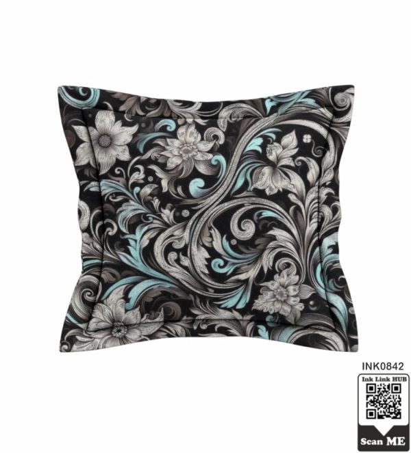Baroque Floral Accent Cushion