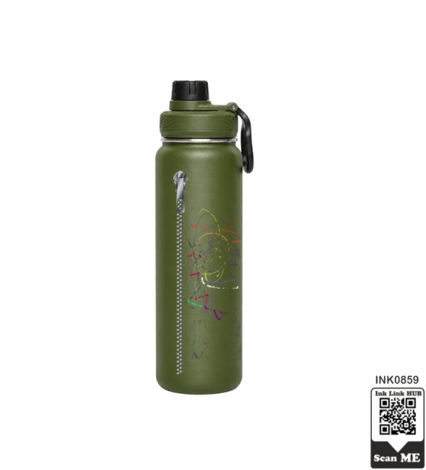 Zipper Graphic Utility Bottle