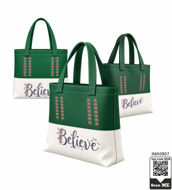 Believe Floral Tote