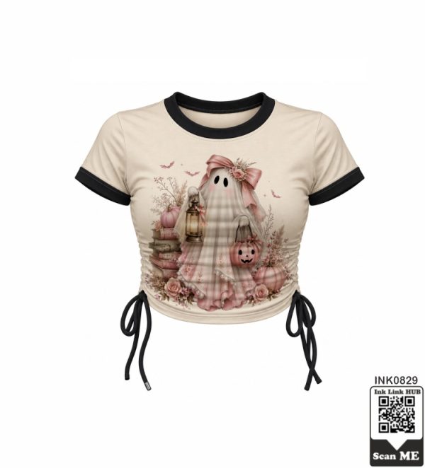 Spooky Ghost Graphic Top