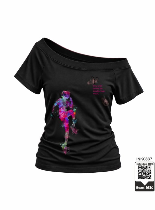 Running Figure Graphic Top