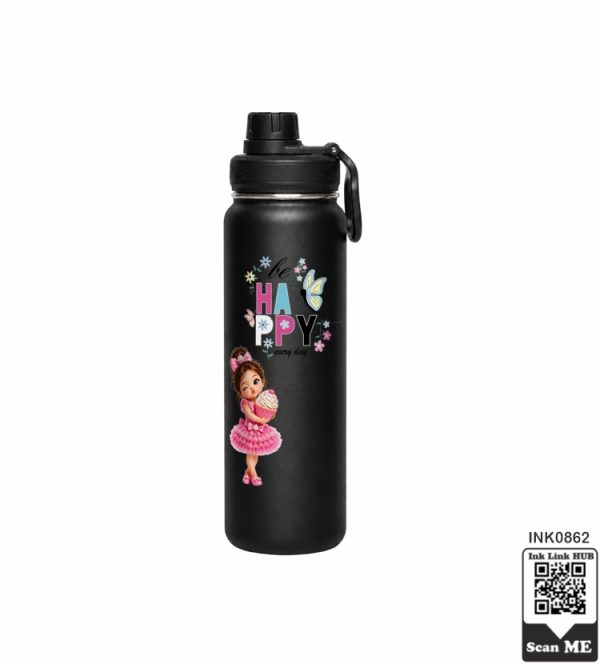 Be Happy Cupcake Bottle