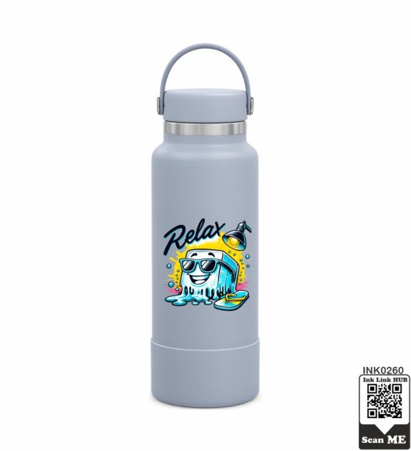 Relax Ice Cube Water Bottle