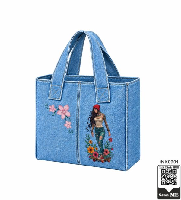 Skater Girl Denim Bag