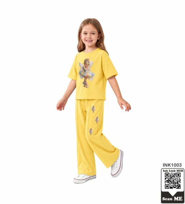 Fairy Yellow Kids Tracksuit